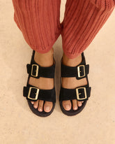 Suede Nordic Sandals |