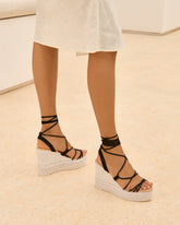 Portofino Soft Suede Wedge Espadrilles |