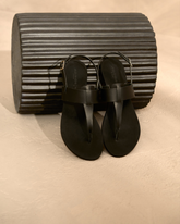 Ana Leather Thong Leather Sandals |