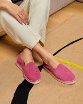 Suede With Faux Fur Flat Espadrilles |