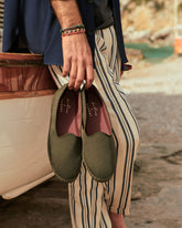 Brummel Lyocell Linen Blend Venetian Slippers |