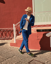 Scarpe da Barca Swan in Pelle Scamosciata e Denim |