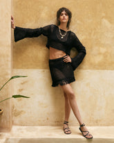 Top Giglio in Cotone Crochet |