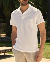 Organic Terry Cotton Olive Polo Shirt - Men’s Clothing | 