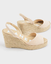 Suede Slingback Wedge Espadrilles |