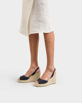 Suede Slingback Wedge Espadrilles |