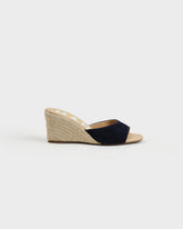 Suede Mule Wedge Espadrilles |