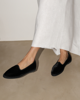 Demi Silk Velvet Venetian Shoes - Women’s Loafers | 