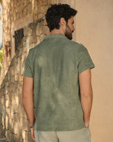 Polo Olive in Cotone Organico Effetto Spugna |