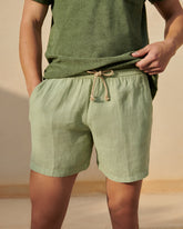 Pantaloni Corti Malibu in Lino |