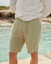 Washed Linen Positano Shorts - Men’s Clothing | 