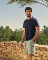 Organic Terry Cotton Olive Polo Shirt - Men’s Clothing | 