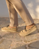 Suede Boat-Shoes Espadrilles |