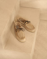 Suede Boat-Shoes Espadrilles |