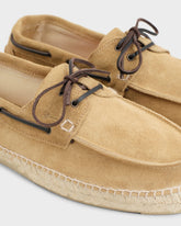 Scarpe da Barca Espadrillas in Pelle Scamosciata |