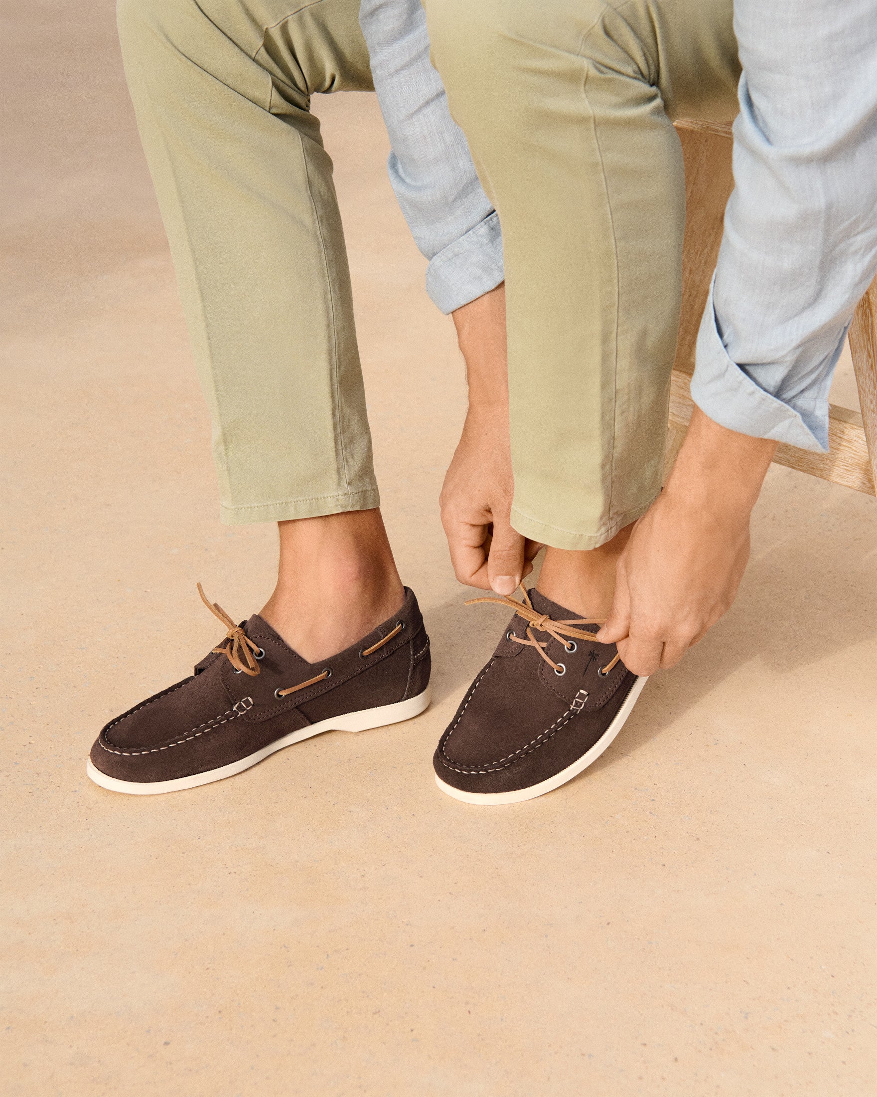 Manebí | Suede Boat Shoes - Moka