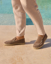 Suede Traveler Loafers Espadrilles |