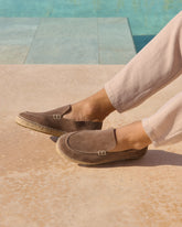 Suede Traveler Loafers Espadrilles |