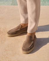 Suede Traveler Loafers Espadrilles |