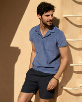 Organic Terry Cotton<br />Olive Polo Shirt - Men's NEW CLOTHING | 