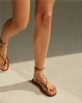 Kate Leather Knot Sandals |