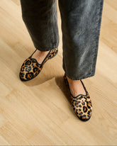 Calf Hair Venetian Slippers |