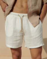 Washed Linen Malibu Shorts |