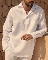 Linen Nassau Polo Shirt |