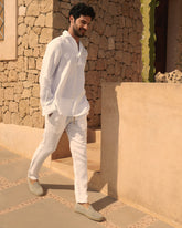 Linen Nassau Polo Shirt |