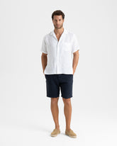 Linen Havana Camp-Collar Shirt |