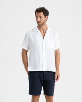 Linen Havana Camp-Collar Shirt |