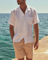 Linen Havana Camp-Collar Shirt |