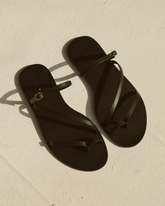 Giorgia Leather Slide Sandals |