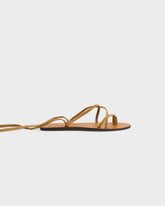 Valentina Suede Tie-Up Leather Sandals |