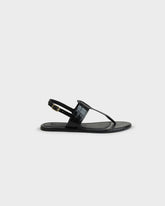 Sandali Infradito Anne in Pelle con Effetto Croco |