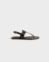 Sandali Infradito Anne in Pelle Effetto Croco |