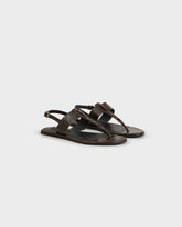 Sandali Infradito Anne in Pelle Effetto Croco |