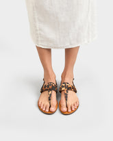 Sandali Infradito Anne in Cavallino Leopardato |