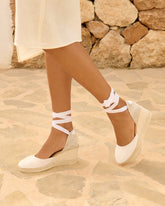 Soft Suede Low Wedge Espadrilles |