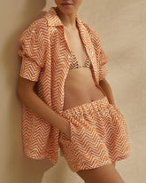 Printed Washed Linen Bahia Shorts |