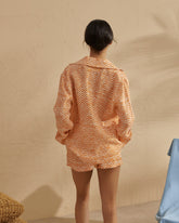Printed Washed Linen Natal Shirt |