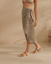 Printed Linen Lencois Skirt |