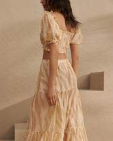 Printed Silk Cotton<br />Voile Recife Skirt |