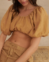 Linen Palmas Top |