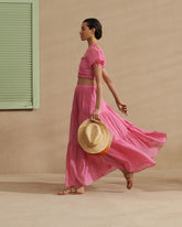 Silk Cotton Voile Floreanopolis Top |