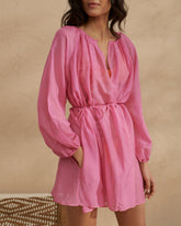 Silk Cotton Voile Minorca Dress |