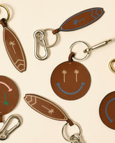 Leather Smile Keyring |