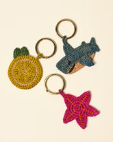 Raffia Lemon Keyring |