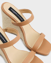 Espadrillas Mule con Zeppa in Pelle |