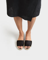 Mon Silk Satin Slide Espadrilles |